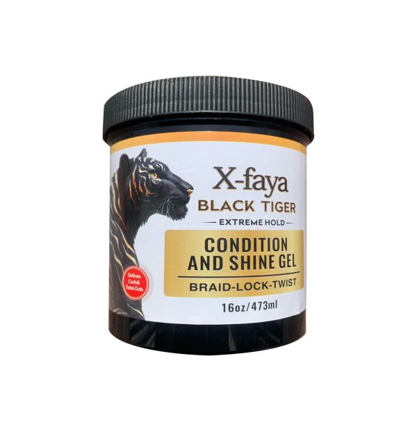 X-Faya Black Tiger Condition And Shine Gel – 16oz/473ml